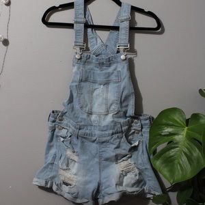 Overall Shorts